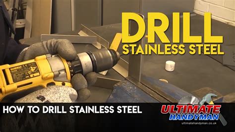 how to drill stainless steel sheet metal|drilling out stainless steel screws.